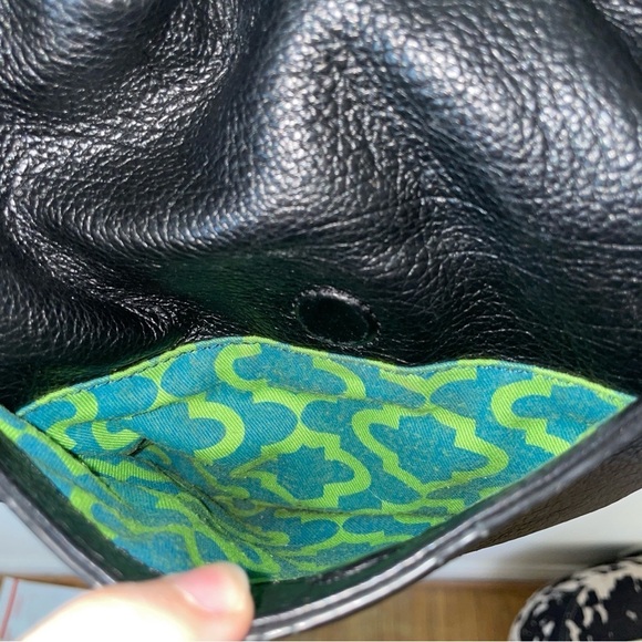 Vintage Oryany Designer Crescent Shoulder Bag black pebbled calfskin leather - Picture 3 of 11